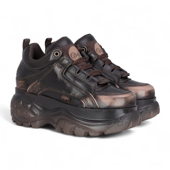 Buffalo Damen Vintage Braune Chunky Plateau-Sneaker - 1339-14-VNTG - Image 3