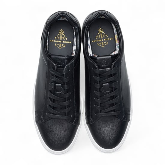 Antique Rogue Schwarze Herren-Sneaker aus Leder - Gibbs - Image 4