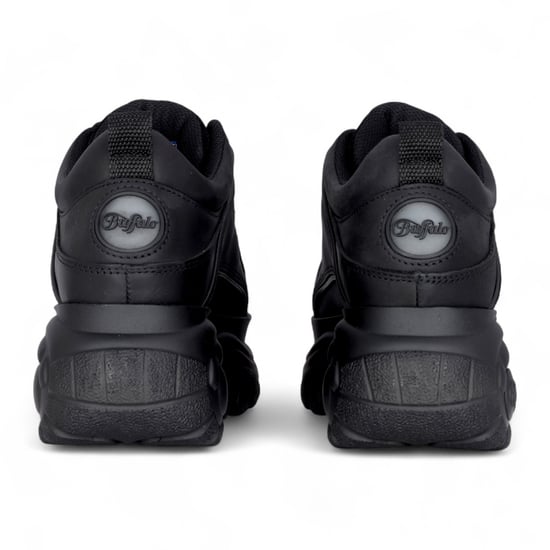 Buffalo Damen-Sneaker aus schwarzem Leder mit klobiger Plateausohle - 1339-14-2.0 - Image 5
