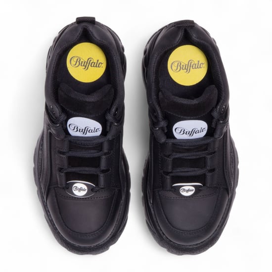 Buffalo Damen-Sneaker aus schwarzem Leder mit klobiger Plateausohle - 1339-14-2.0 - Image 6