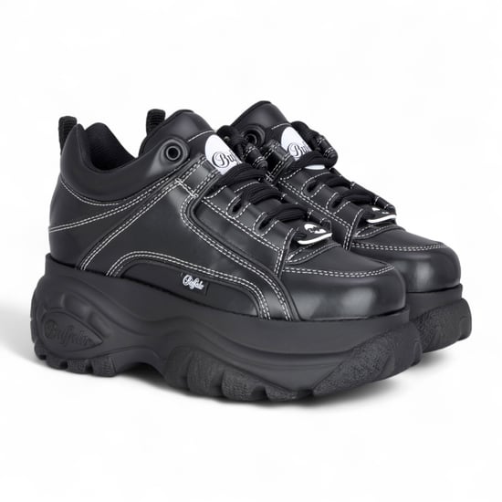 Buffalo Damen-Sneaker mit klobiger Plateausohle, schwarz - 1339-14 - Image 3