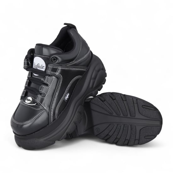 Buffalo Damen-Sneaker mit klobiger Plateausohle, schwarz - 1339-14 - Image 4