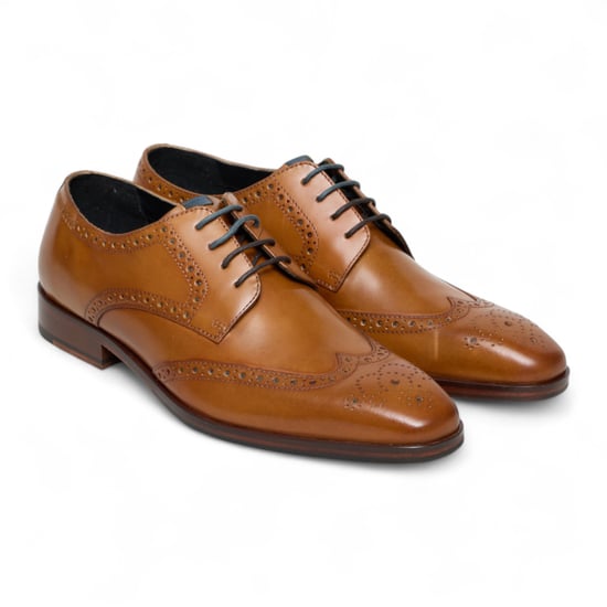 Antique Rogue Herren Oxford Derby Brogue aus hellbraunem Leder - Luca - Image 3