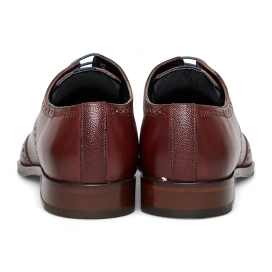 Antique Rogue Herren-Oxford-Derby-Brogue aus burgunderrotem Leder - Luca - Image 5