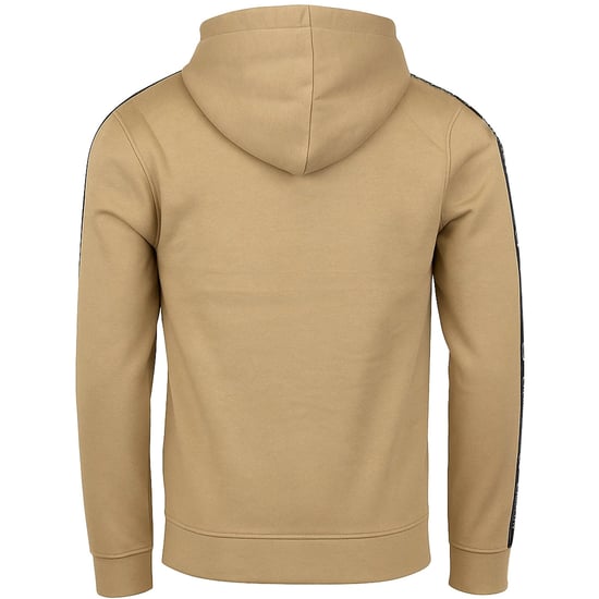 Crosshatch Apollos Panel Tape Herren Stone Hoodie - Image 3