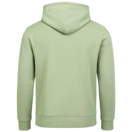 Crosshatch Kendrick Bedruckter Herren Kapuzenpullover in Salbeigrün - Image 2