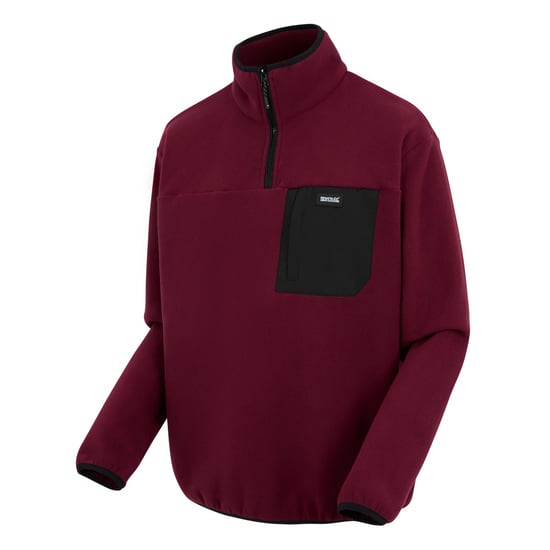Regatta - "Frankie" Fleece-Oberteil mit halbem Reißverschluss für Herren (Dunkles Weinrot) - Image 3