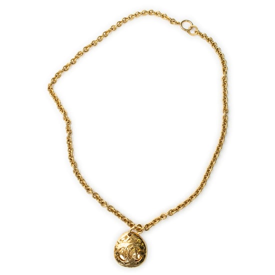 CC Oval Pendant Chain Necklace Halskette - Image 1