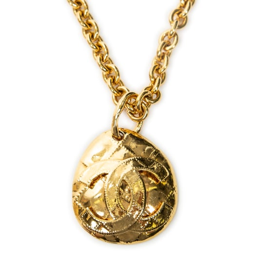 CC Oval Pendant Chain Necklace Halskette - Image 2