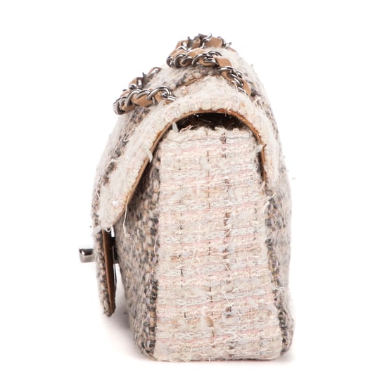 Vintage Tweed Turnlock Single Flap  Umhängetasche - Image 3