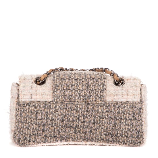 Vintage Tweed Turnlock Single Flap  Umhängetasche - Image 4