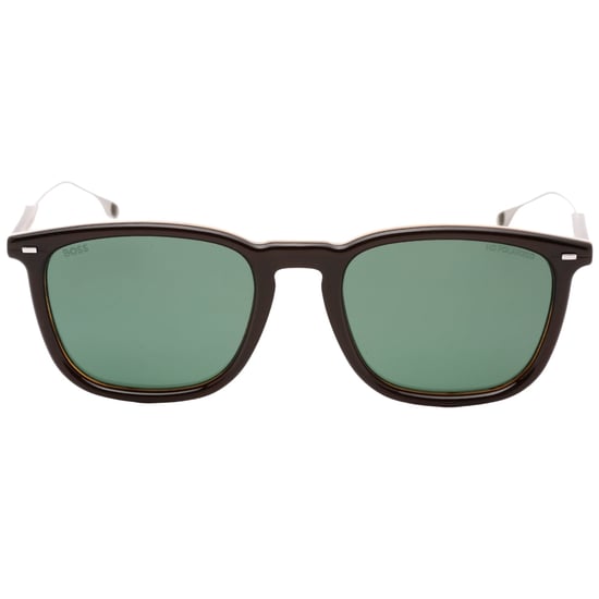 Hugo Boss – Sonnenbrille mit braunem Rahmen und gestreiften Gläsern - Image 1