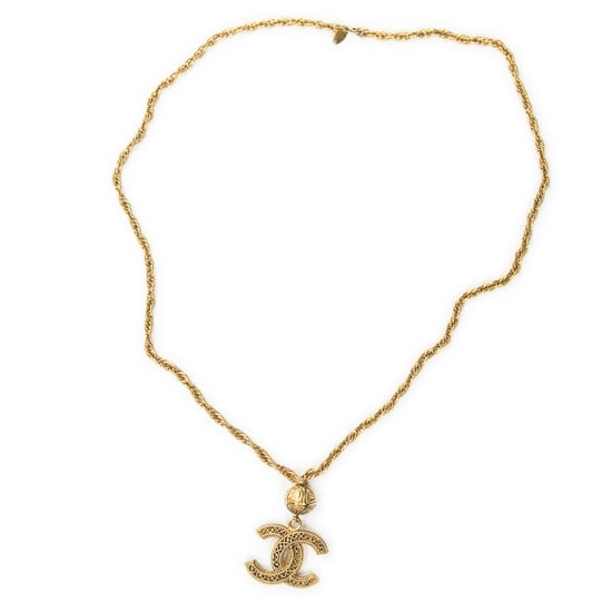 VintageCC Logo and BallPendantNecklace Halskette - Image 1