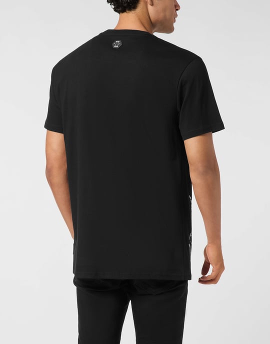 Philipp Plein T-Shirt mit chrome crest skull und Rundhals - Schwarz - Image 4