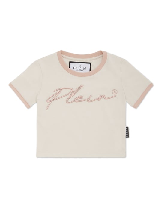Cropped T-Shirt Round Neck Ss Signature - Image 1