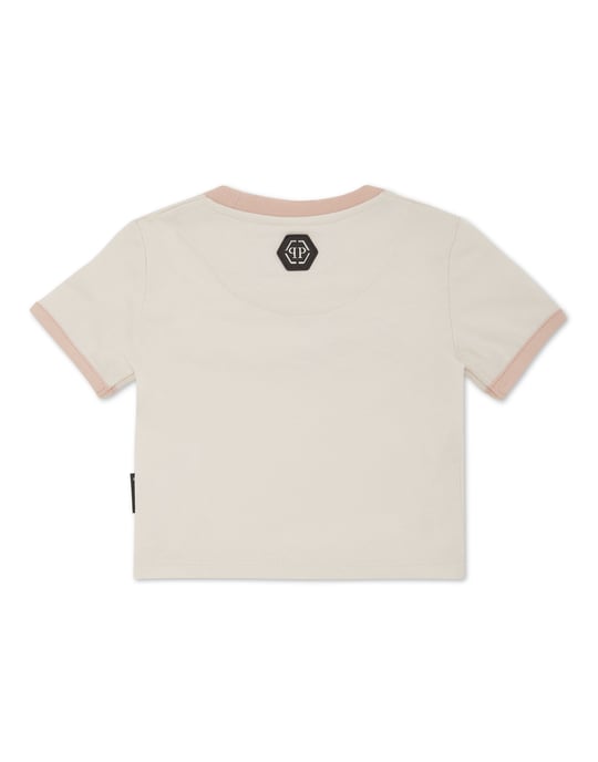 Cropped T-Shirt Round Neck Ss Signature - Image 3