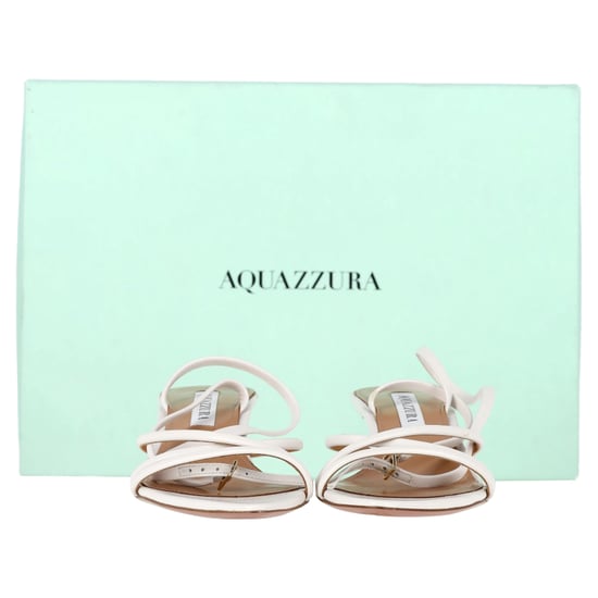 Aquazzura Roy 50 Sandalen aus weißem Leder - Image 2