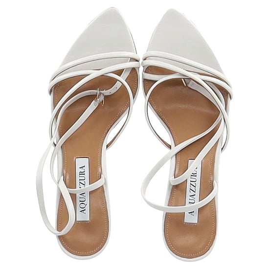 Aquazzura Roy 50 Sandalen aus weißem Leder - Image 4