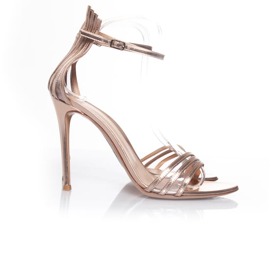 Gianvito Rossi Metallic-Sandale - Image 4