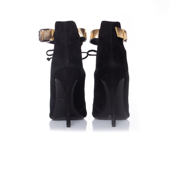 Giuseppe Zanotti x Anja Rubik Gladiator-Sandalen aus schwarzem Wildleder - Image 3