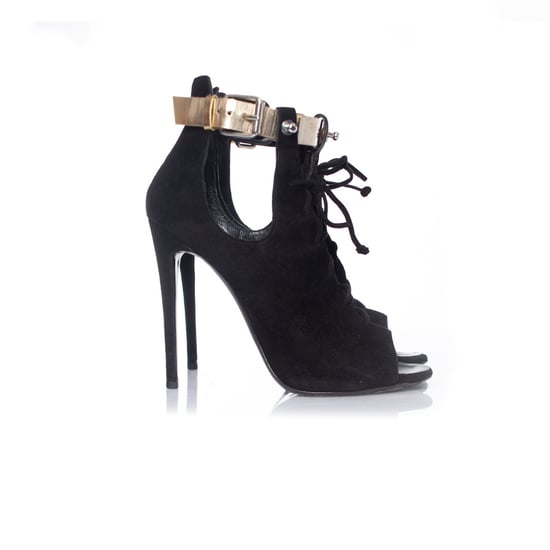 Giuseppe Zanotti x Anja Rubik Gladiator-Sandalen aus schwarzem Wildleder - Image 4