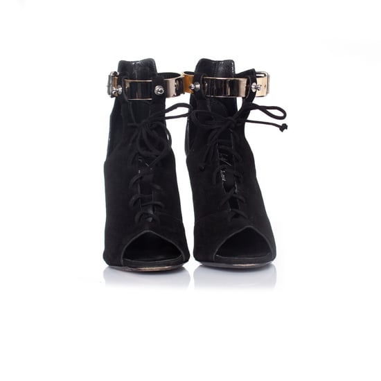 Giuseppe Zanotti x Anja Rubik Gladiator-Sandalen aus schwarzem Wildleder - Image 5