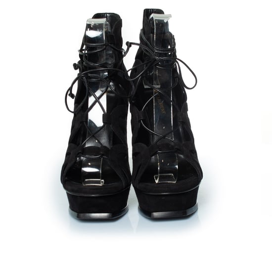 Saint Laurent Suede Schnürpumps Tribute 16 - Image 5