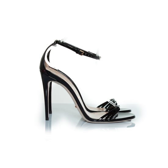 Gucci Sandalen mit Vernis-Kristallen in Schwarz - Image 4