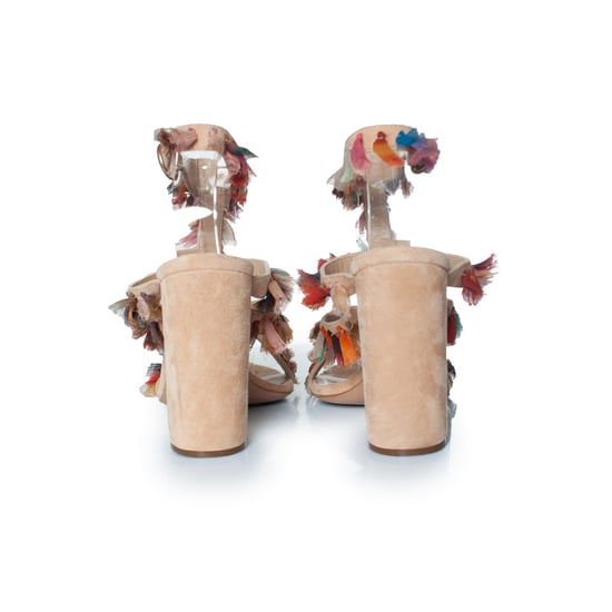 Chloe Seidensandalen Liz mit Blockabsatz und Quasten - Image 3