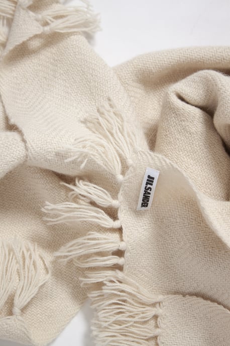 Jil Sander Strickschal mit Fransen - Image 3
