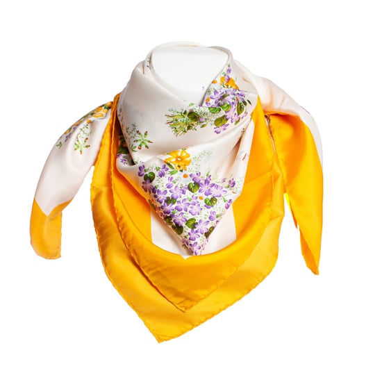 Gucci Vintage-Schal mit Blumenmuster - Image 3