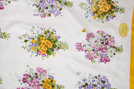Gucci Vintage-Schal mit Blumenmuster - Image 4