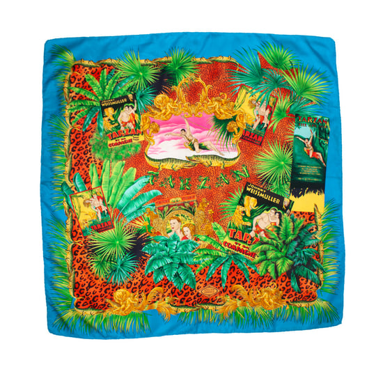Atelier Versace Mehrfarbiger Dschungel-Tarzan-Schal - Image 1