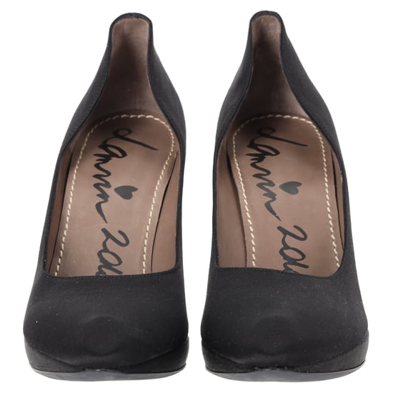 Lanvin Spitz-Toe Plateau-Pumps aus schwarzem Satin - Image 4