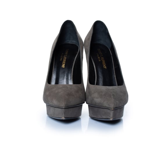 Saint Laurent Janis Pumps aus grauem Wildleder - Image 2