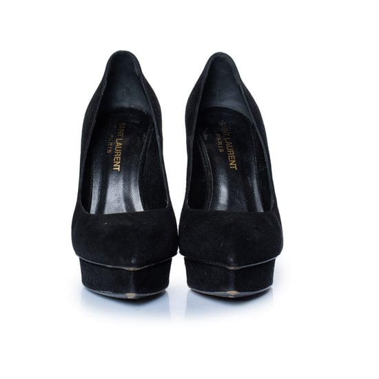 Saint Laurent Janis Pumps aus schwarzem Wildleder - Image 3