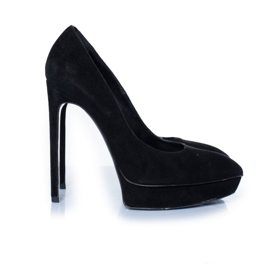 Saint Laurent Janis Pumps aus schwarzem Wildleder - Image 4