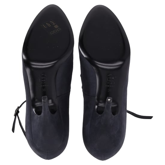 Lanvin Riemchenpumps aus dunkelgrauem Leder - Image 6