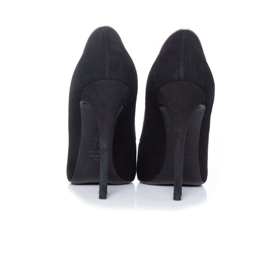 Giuseppe Zanotti Schwarze Wildleder-Pumps mit offener Spitze - Image 6