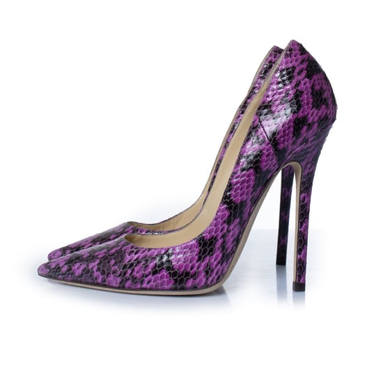 Jimmy Choo Pumps aus lila Pythonleder - Image 2