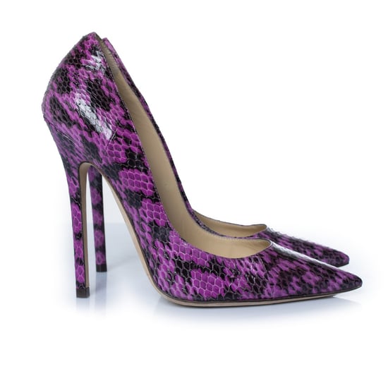 Jimmy Choo Pumps aus lila Pythonleder - Image 4