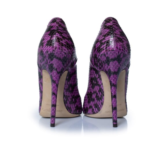 Jimmy Choo Pumps aus lila Pythonleder - Image 5