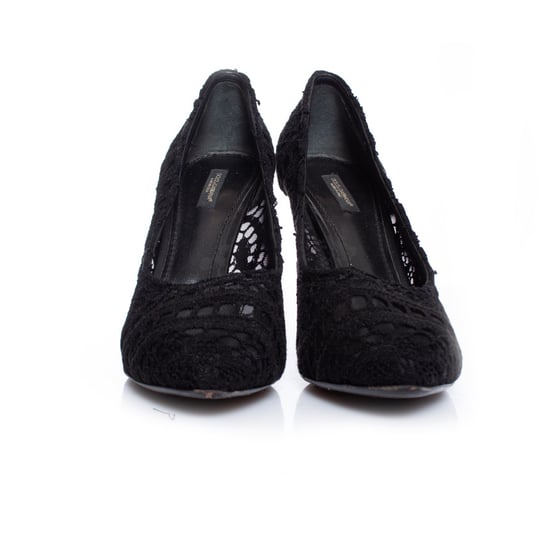 Dolce & Gabbana Pumps mit Spitze in Schwarz. - Image 3