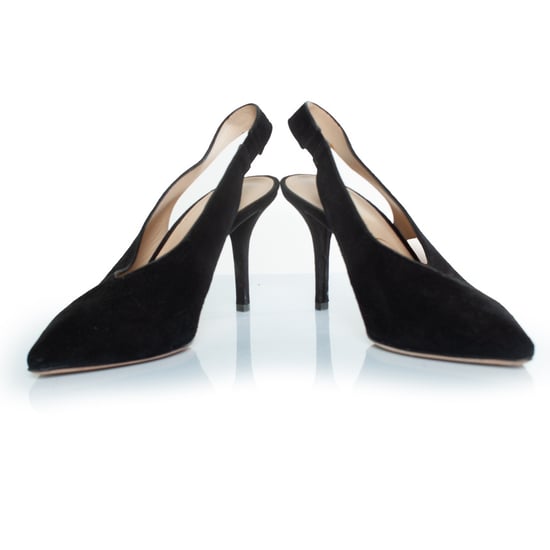 Lola Cruz schwarze Wildleder-Slingback-Pumps - Image 5