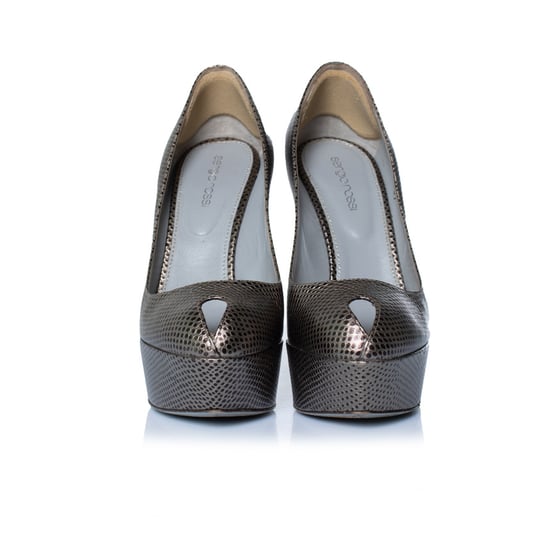 Sergio Rossi Plateau-Pumps mit Eidechsenmuster - Image 3