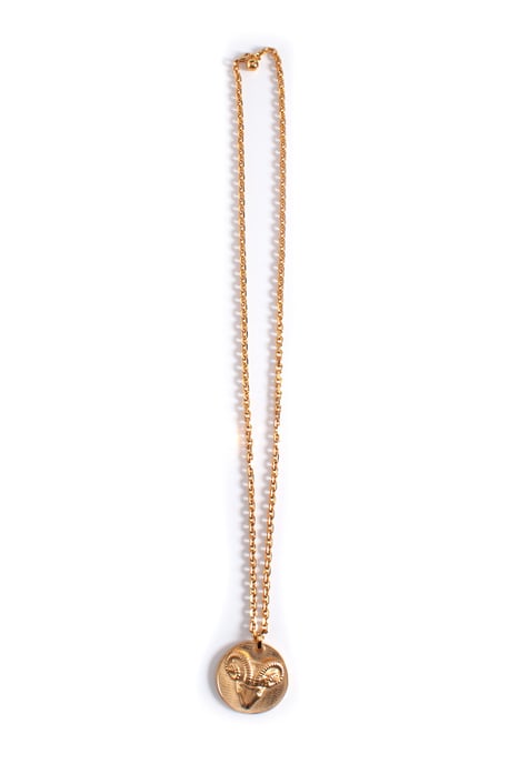 Blumarine Gold Aries Münzcollier - Image 2