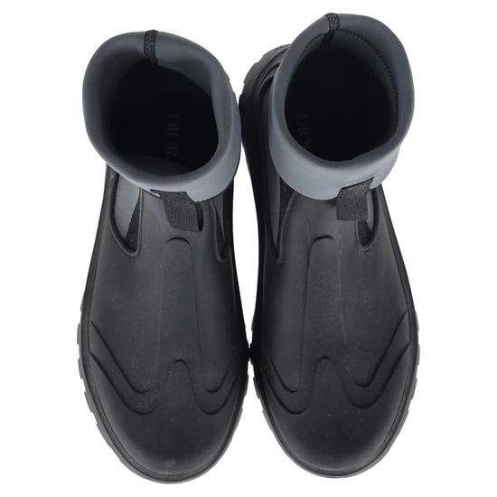Dior Garten Stiefeletten aus grauem Gummi - Image 3