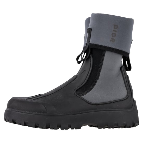 Dior Garten Stiefeletten aus grauem Gummi - Image 4