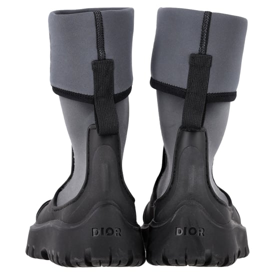 Dior Garten Stiefeletten aus grauem Gummi - Image 5