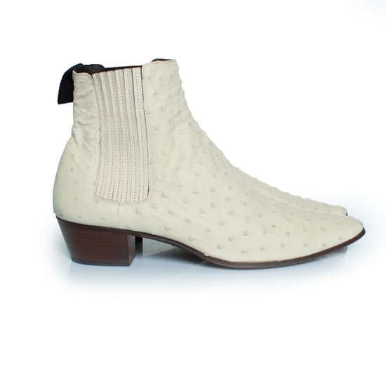 Saint Laurent Wyatt Stiefel aus Straußenleder - Image 4